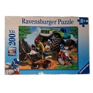 Ravensburger  ~ 200 Piece Jigsaw Puzzle ~ Power Vehicles ~19" x 14"